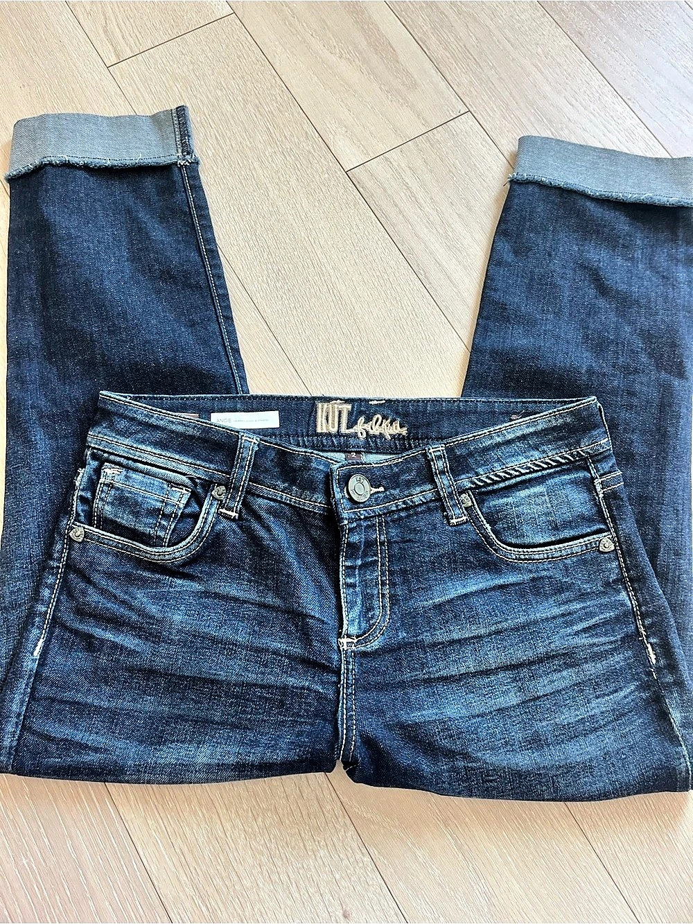 Kit Kloth Jeans in Blue Waist 2